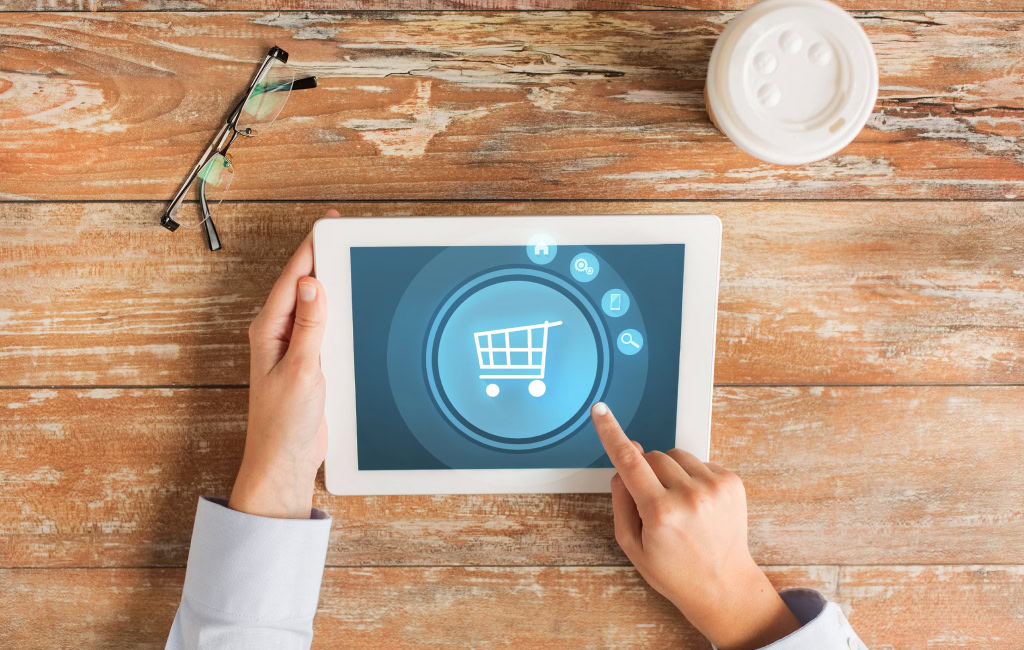 Tablet with shopping cart | Retail marketing strategies