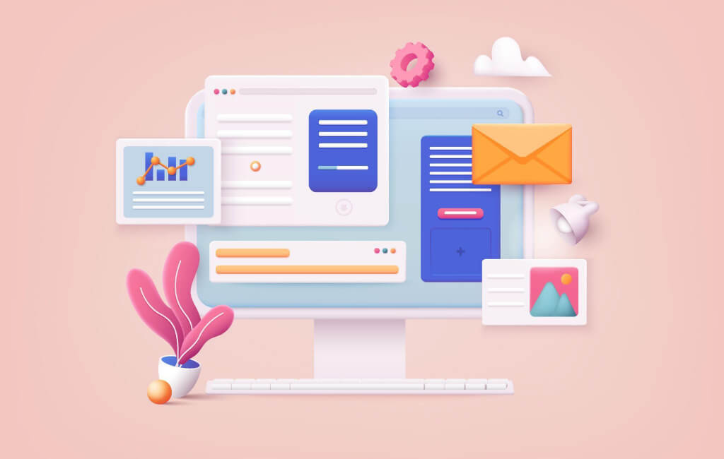 Illustration of web development | On-page SEO vs. technical SEO