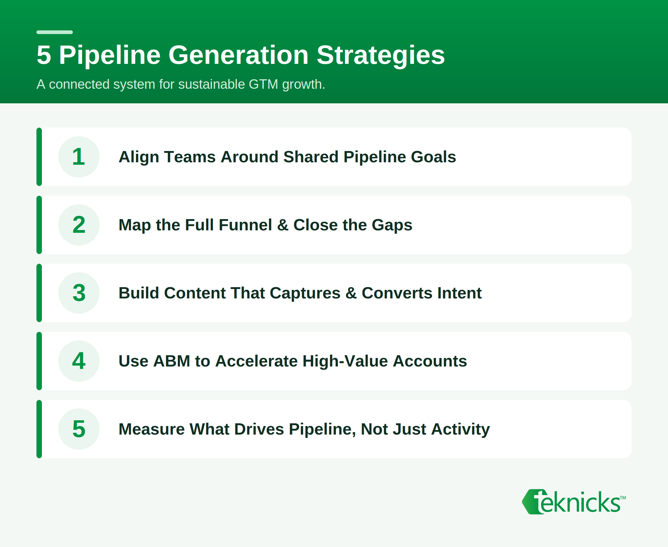 5 pipeline generation strategies for sustainable growth