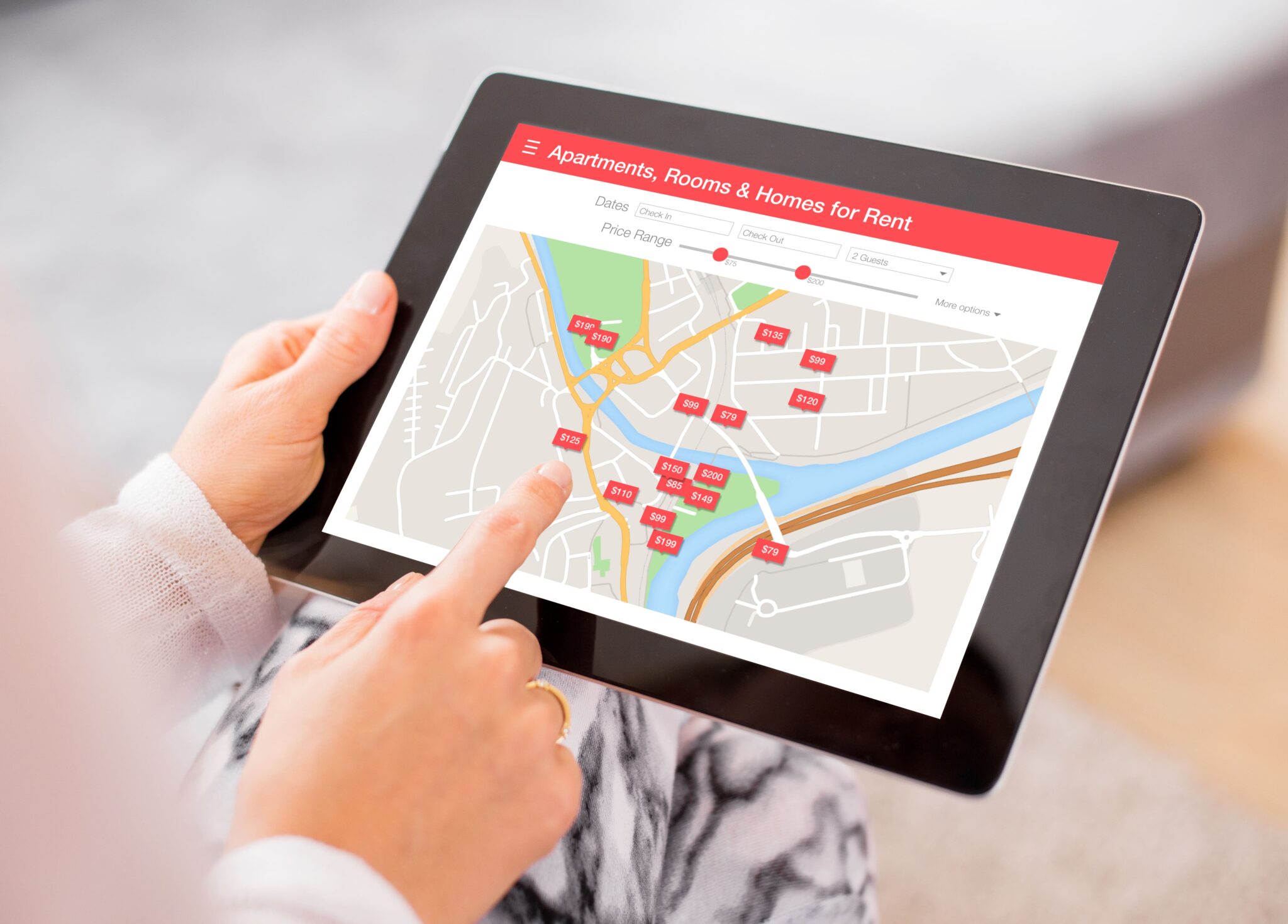 Airbnb on a tablet | Airbnb’s North Star metric
