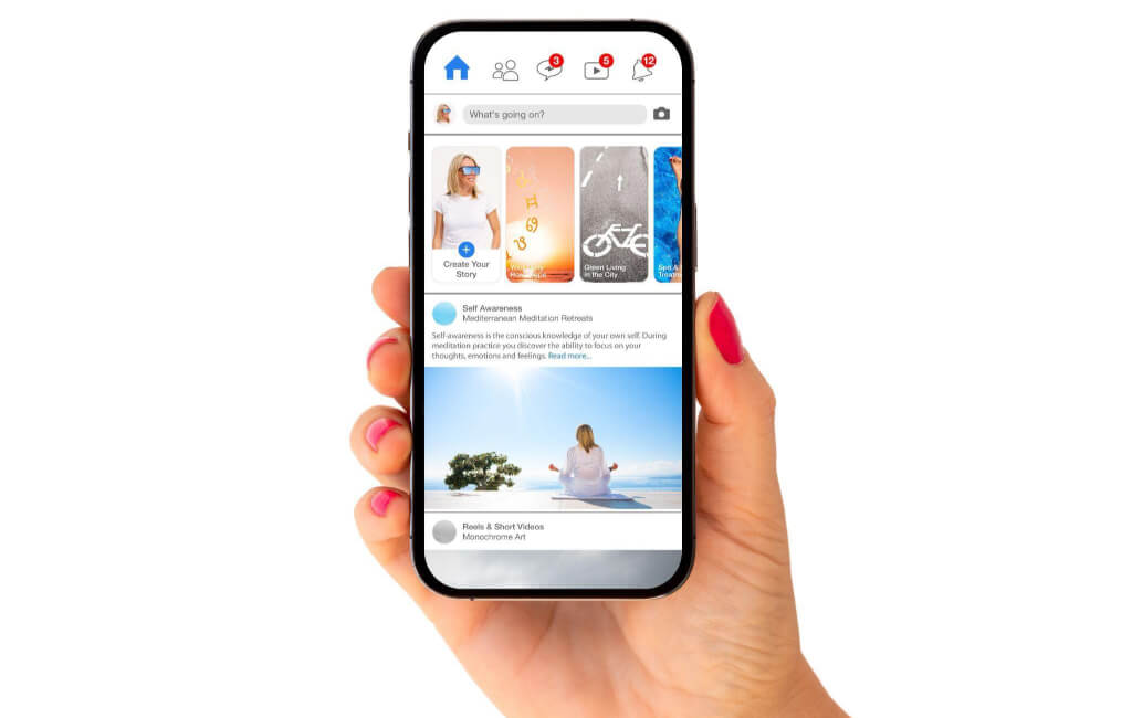 Facebook feed on mobile | Automate Facebook ads