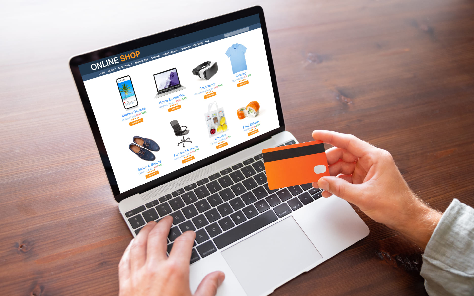 Person online shopping | Shopify’s North Star metric