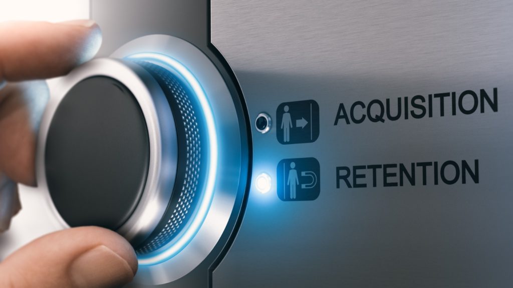 A Dial Showing a Settings for Acquisition and Retention | The Bottom-Line on Retention | Teknicks