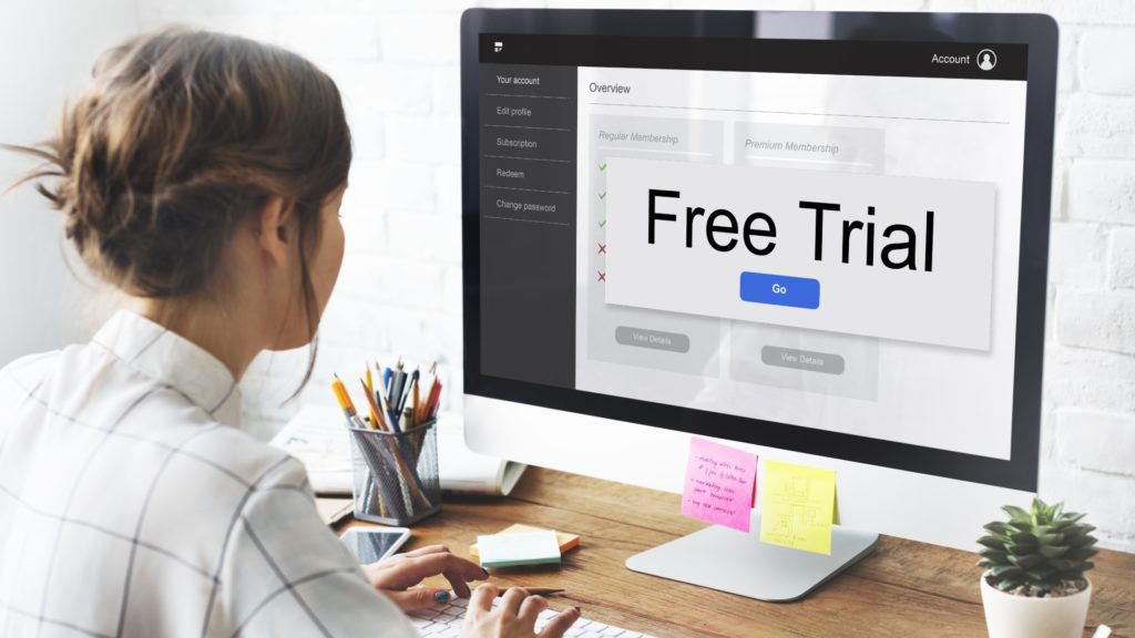 Computer Prompts Woman to Start Free Trial | Triggers Are Essential to Building Habits | Teknicks